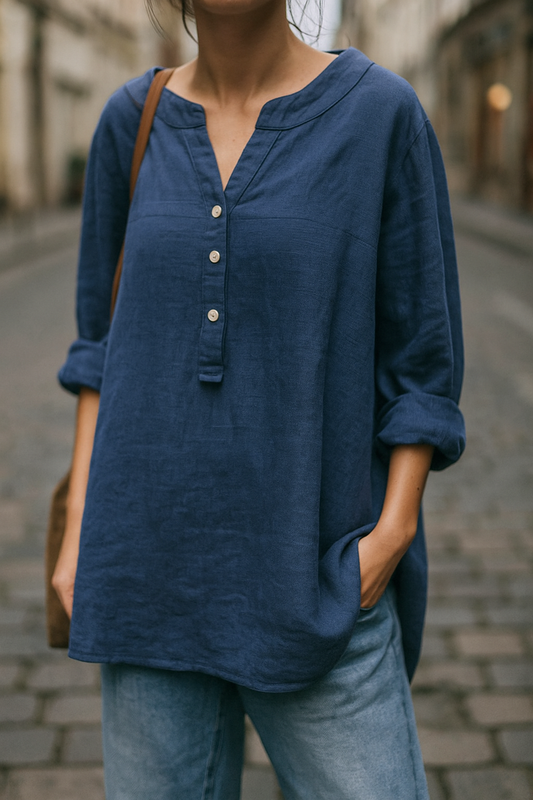 Katoen-Linnen Blouse