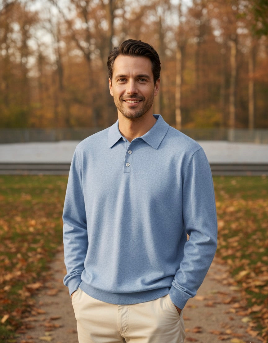 The Beaumont Polo | Luxe lange-mouw polo