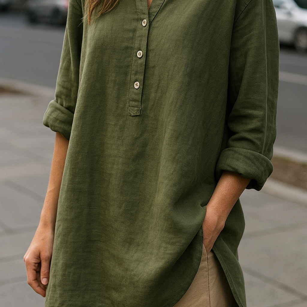 Katoen-Linnen Blouse