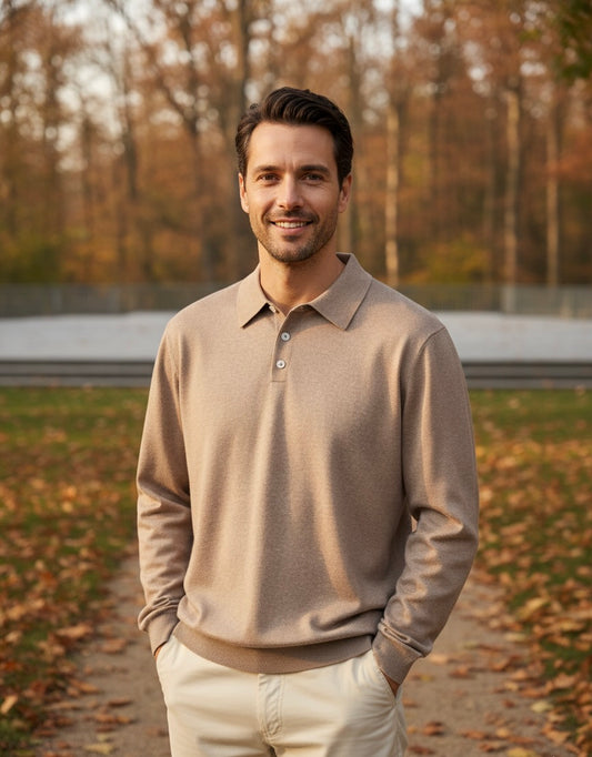 The Beaumont Polo | Luxe lange-mouw polo